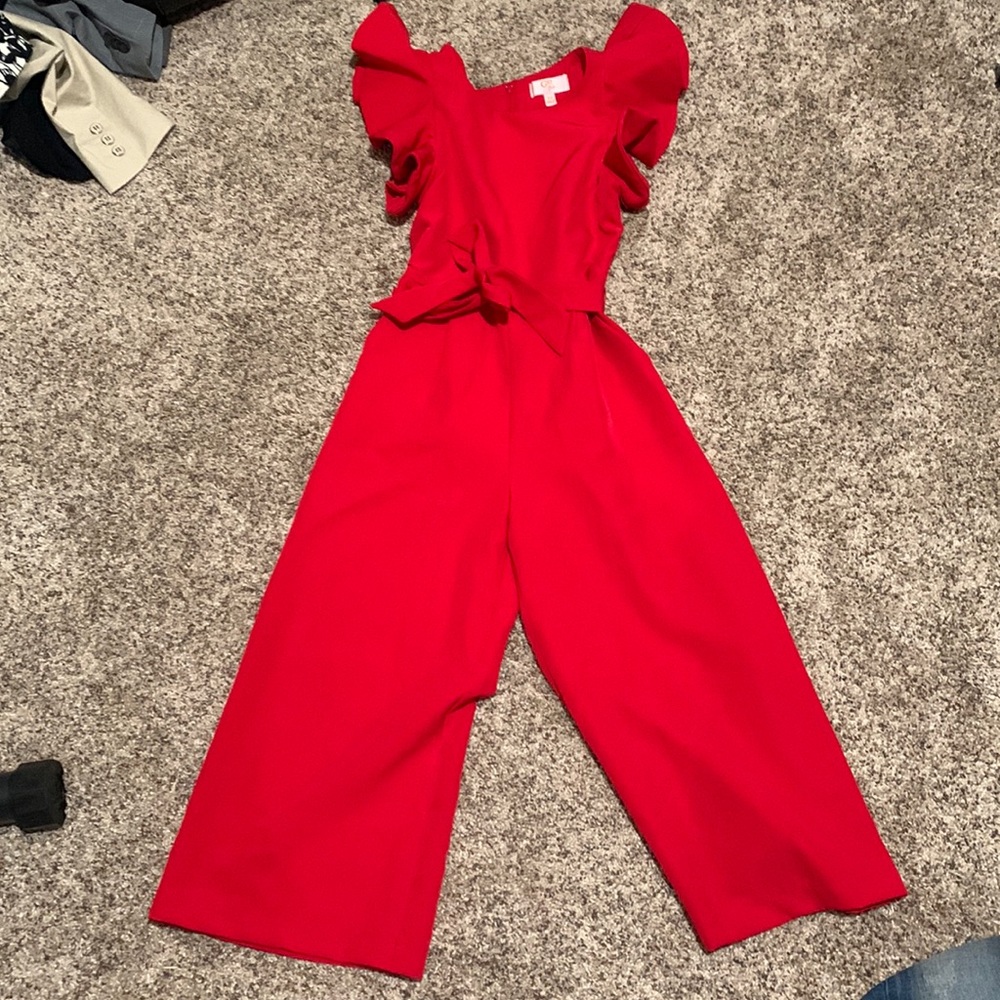 GB girls red pant set